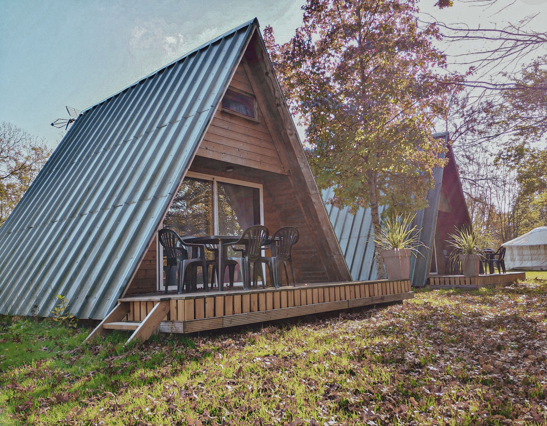 Chalet tipi bois 4-6 personnes (2)